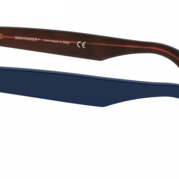 Ray-Ban Wayfarer Color Mix RB2140 12783F Top Blue On Red Havana - Picture 12 of 12